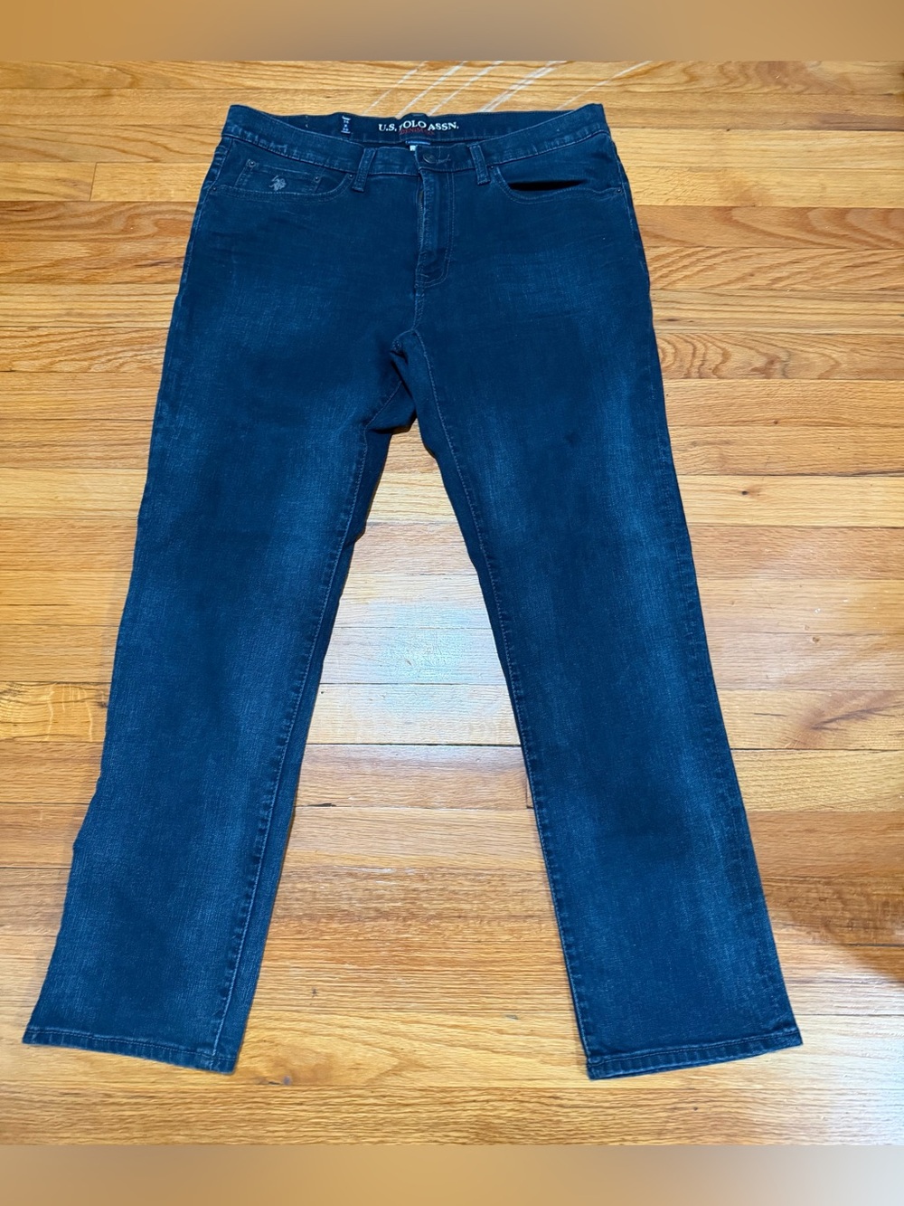U.S. Polo Assn. Men's Navy Slim Straight Jeans 36 W x 30 L